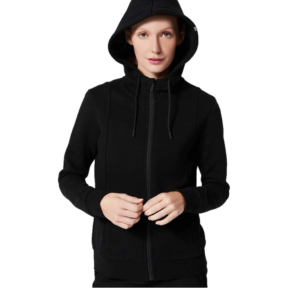 FIGS Black Essential Hoodie 2.0